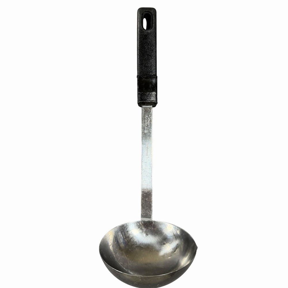 Best Results By EKCO Ladle Stainless Steel Utensil Black Handle Vintage 1994 11"